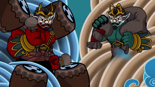 Cartoon cat sword demon sword free wallpaper for desktop - medium preview image