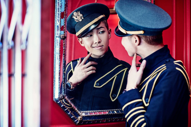 Man uniform mirror reflection looking free wallpaper for desktop - medium preview image