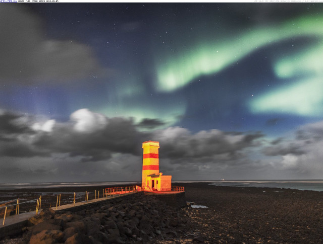 Lighthouse red yellow stripes rocky free wallpaper for desktop - medium preview image