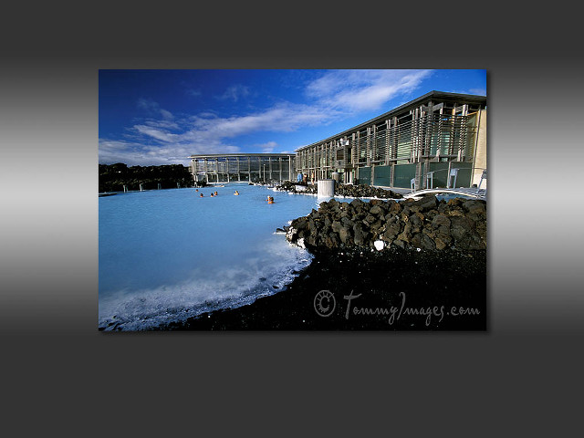 Large building pool sky clouds free wallpaper for desktop - medium preview image