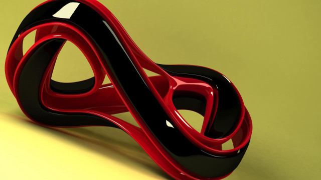 Red black object yellow background free wallpaper for desktop - medium preview image