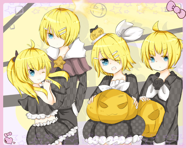 Anime girls blonde hair blue #9 free wallpaper for desktop - medium preview image