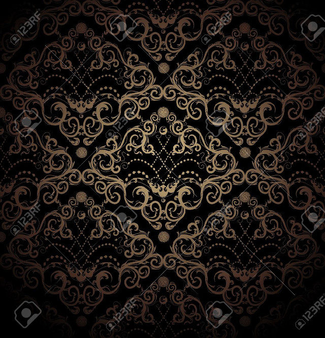 Gold black background circular design free wallpaper for tablet - medium preview image