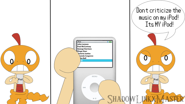 Cartoon character ipod caption image free wallpaper for desktop - medium preview image