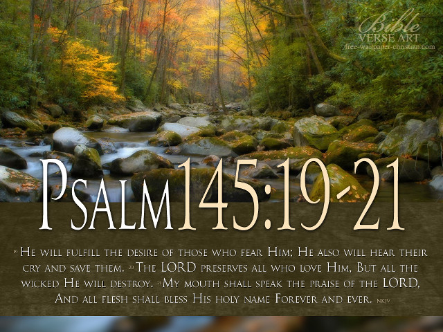 Bible verse stream water trees free wallpaper for desktop - medium preview image