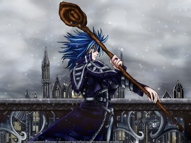 Cartoon character broom hat balcony free wallpaper for desktop - medium preview image