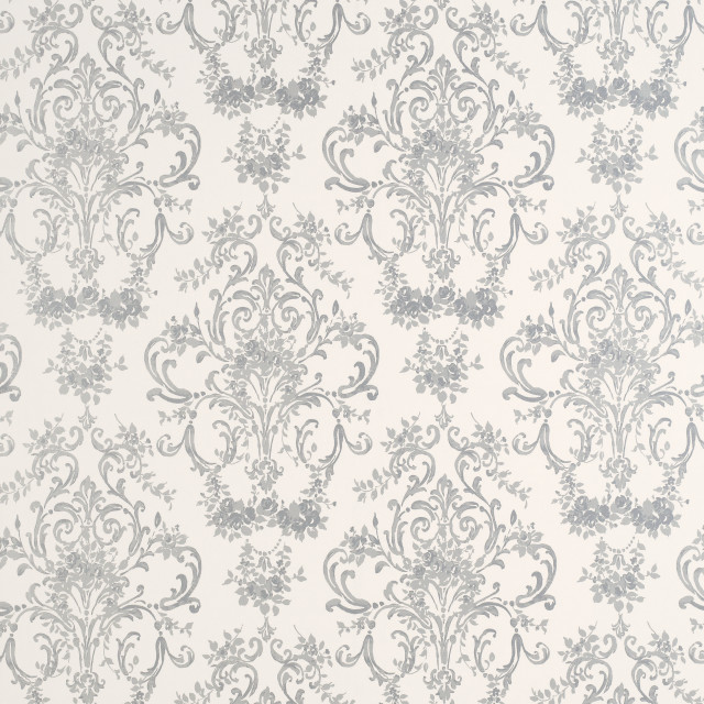 White grey wallpaper floral design free wallpaper for tablet - medium preview image
