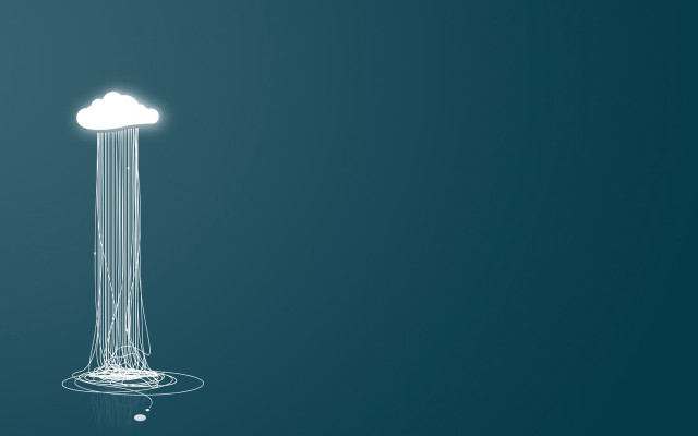 White cloud light blue background free wallpaper for desktop - medium preview image