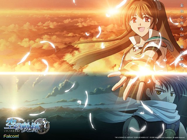 Girl long hair scarf sunset free wallpaper for desktop - medium preview image