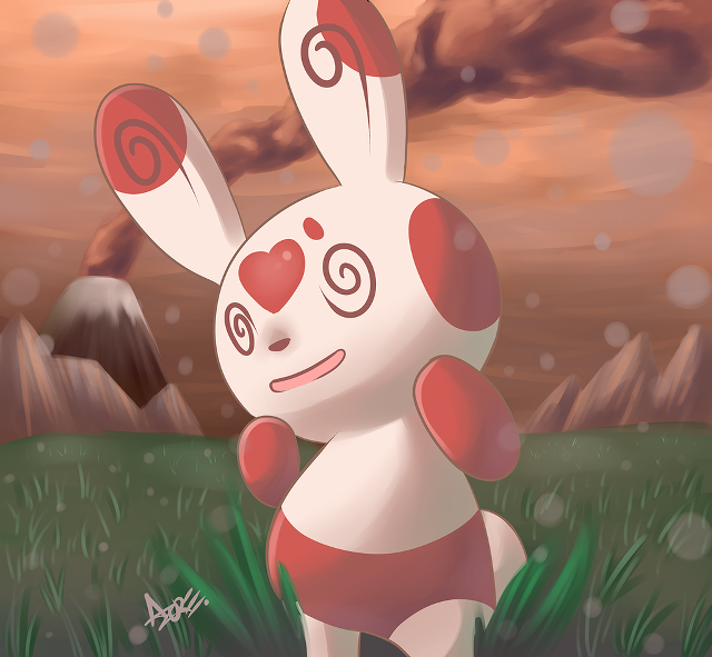 Cartoon rabbit red heart red free wallpaper for tablet - medium preview image