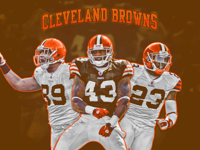 Cleveland browns football players sidelines free wallpaper for desktop - medium preview image