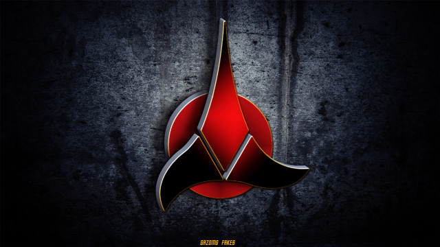 Star trek emblem dark red free wallpaper for desktop - medium preview image