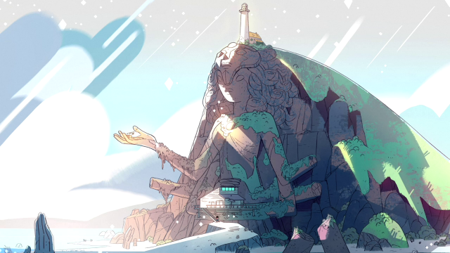 Giant rock tower snow sky free wallpaper for desktop - medium preview image