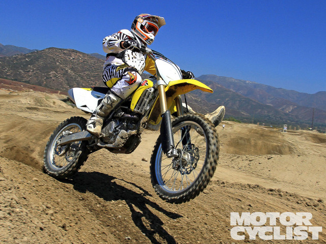 Desert mountain dirtbike riding outdoors free wallpaper for desktop - medium preview image