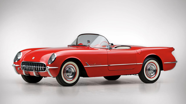 Red car studio white background free wallpaper for desktop - medium preview image