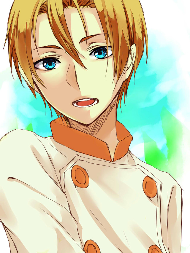 Blonde man blue eyes white free wallpaper for mobile - medium preview image