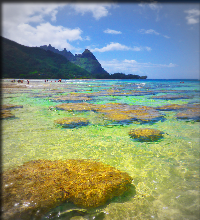 Beach rock mountain horizon cloudy free wallpaper for tablet - medium preview image
