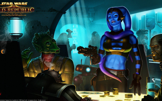 Star wars character gaming room free wallpaper for desktop - medium preview image