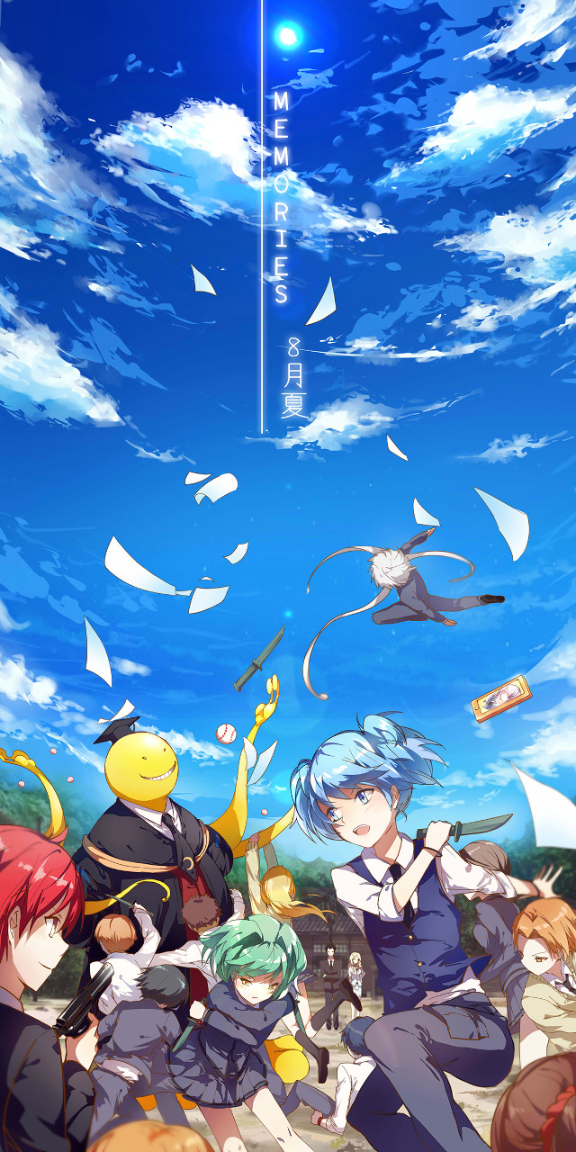 People gathering blue sky clouds free wallpaper for mobile - medium preview image