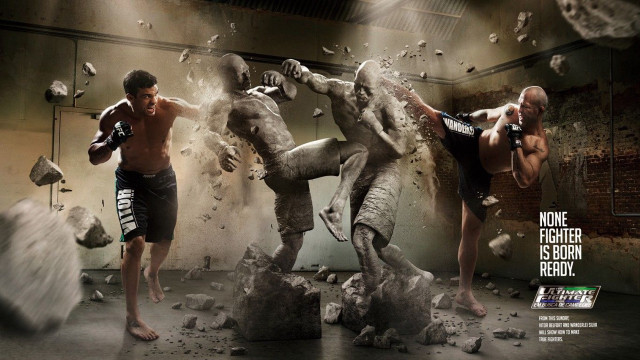 Gym men statue boxing glove free wallpaper for desktop - medium preview image