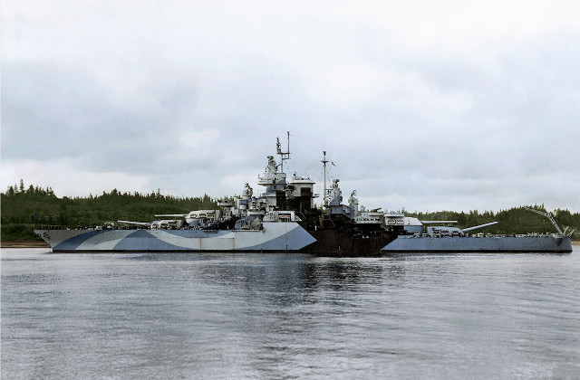 Large ship water forest hillside free wallpaper for desktop - medium preview image