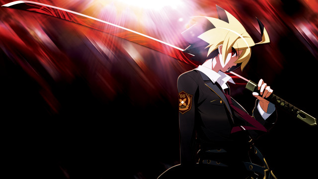 Person holding sword red light #2 free wallpaper for desktop - medium preview image