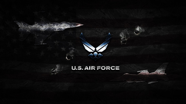 Us airforce logo flag shark #2 free wallpaper for desktop - medium preview image
