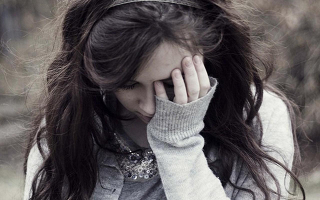 Woman long hair holding hand free wallpaper for desktop - medium preview image