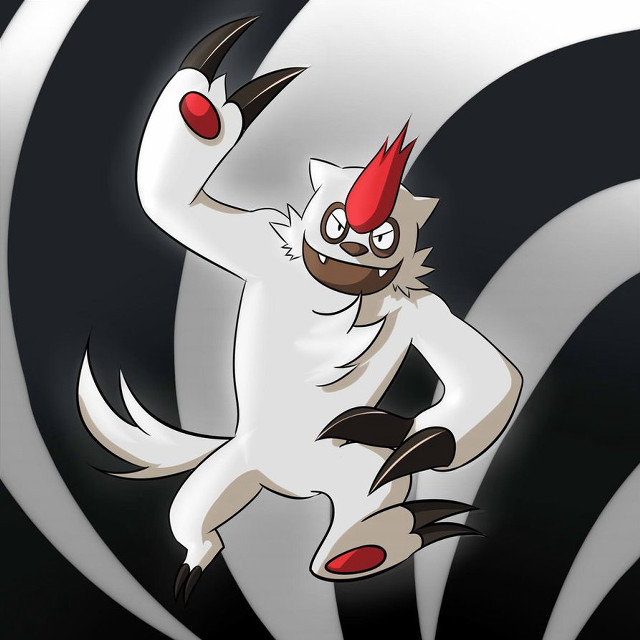 Cartoon cat red mohawk black free wallpaper for tablet - medium preview image