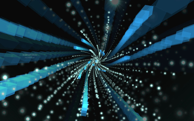 Blue black background starburst center free wallpaper for desktop - medium preview image