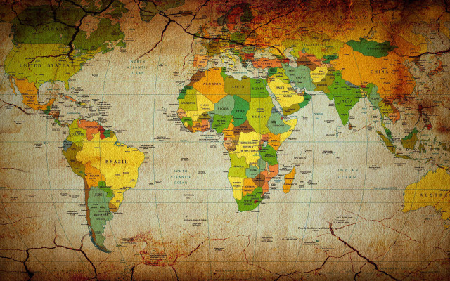 World map countries colors detailed free wallpaper for desktop - medium preview image