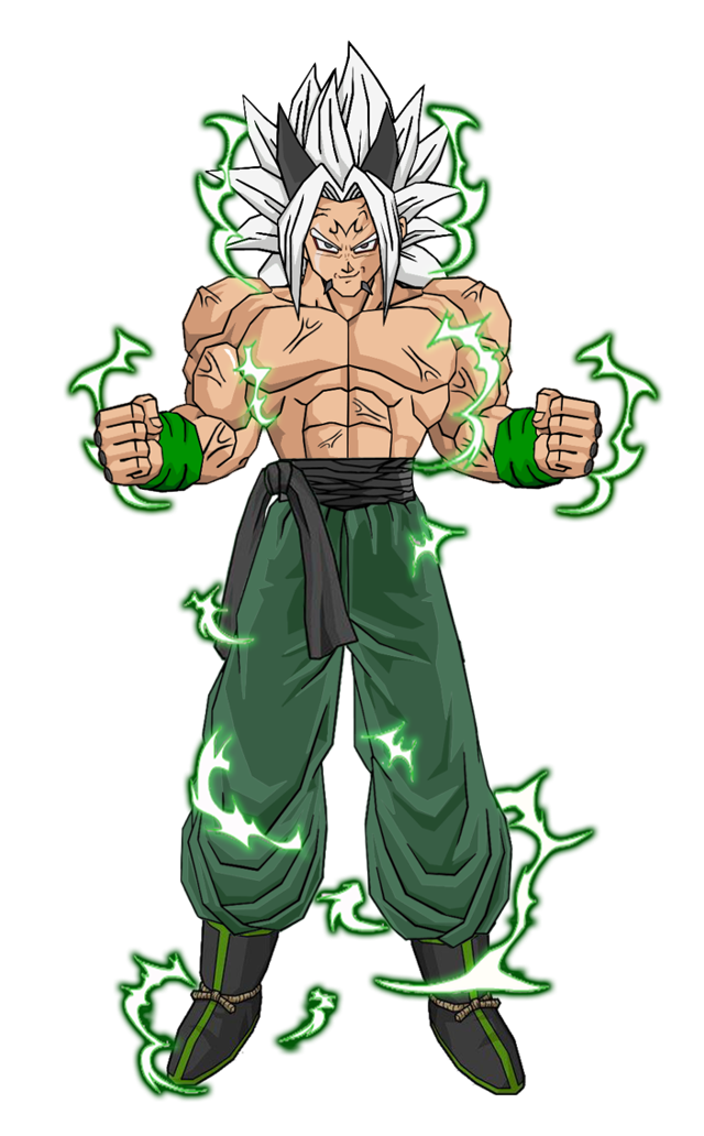 Cartoon character green white hair free wallpaper for mobile - medium preview image