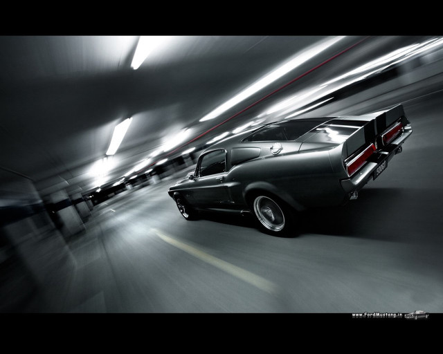 Black car tunnel lights red free wallpaper for desktop - medium preview image