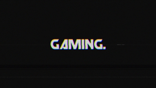 Black background white blue text free wallpaper for desktop - medium preview image