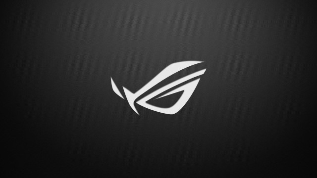 Asus gaming logo black white free wallpaper for desktop - medium preview image
