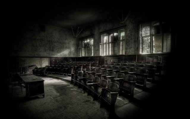 Dark room chairs table window #2 free wallpaper for desktop - medium preview image