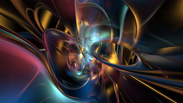 Colorful abstract design blue computer free wallpaper for desktop - medium preview image
