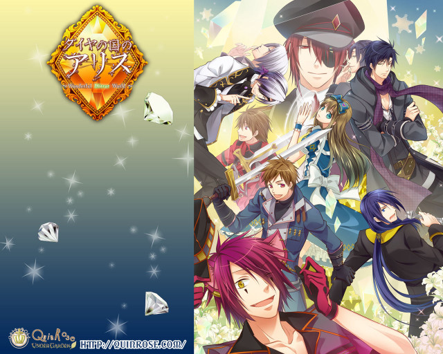 Anime characters diamond logo emblem free wallpaper for desktop - medium preview image