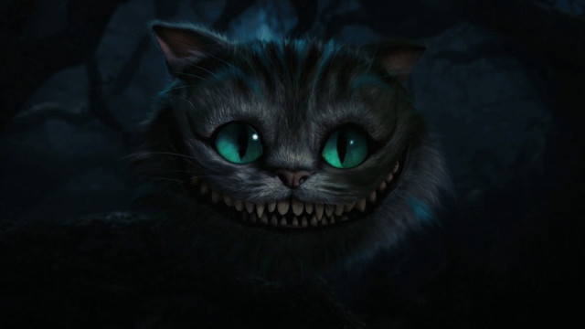 Cat glowing eyes creepy smile #2 free wallpaper for desktop - medium preview image