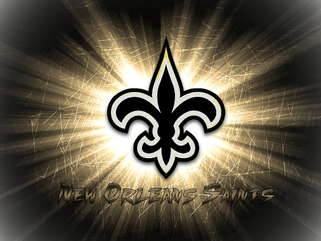 New orleans saints logo black #3 free wallpaper for desktop - medium preview image