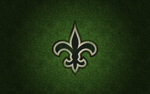 Saints logo green fleurdelis halftone free wallpaper for desktop - medium preview image