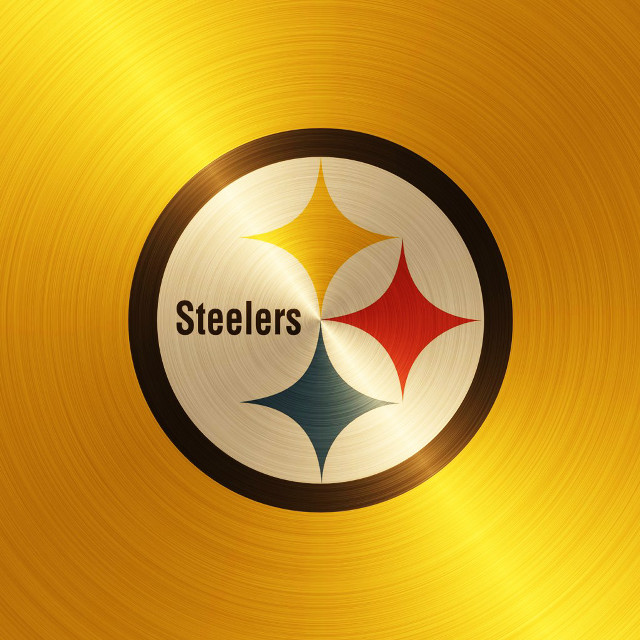 Pittsburgh football logo gold background free wallpaper for tablet - medium preview image