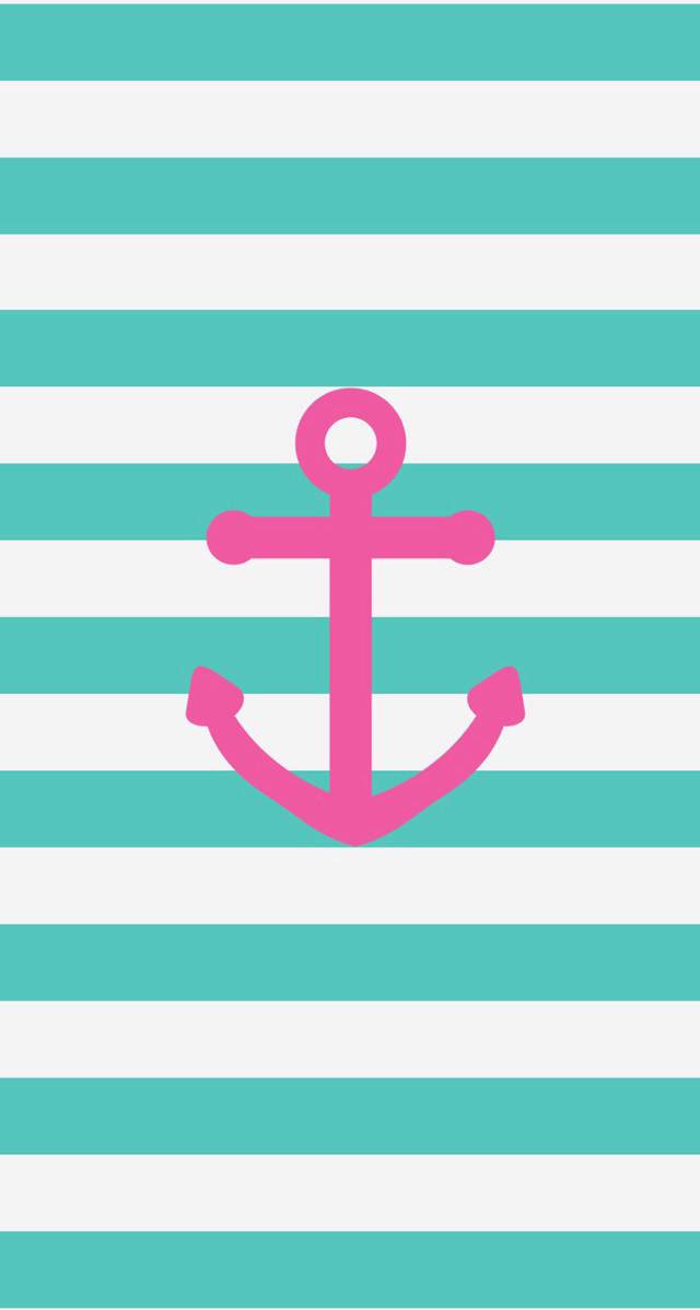 Pink anchor striped background cooper free wallpaper for mobile - medium preview image