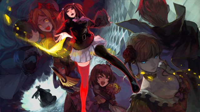 Anime characters cave fire demon free wallpaper for desktop - medium preview image