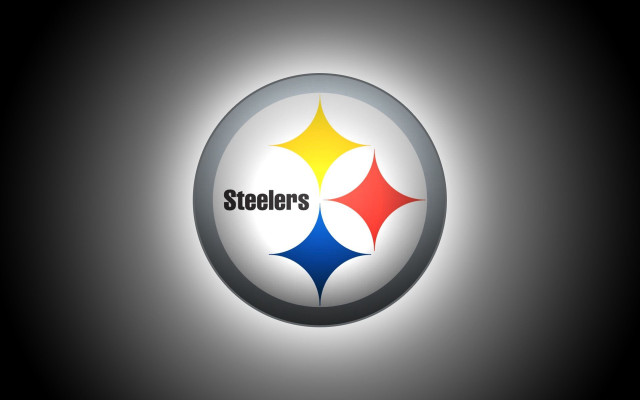 Pittsburgh football logo spotlight dark #2 free wallpaper for desktop - medium preview image