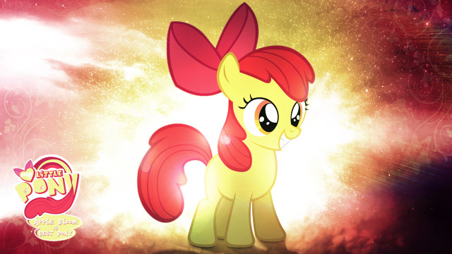 Pony red mane star filled free wallpaper for desktop - medium preview image