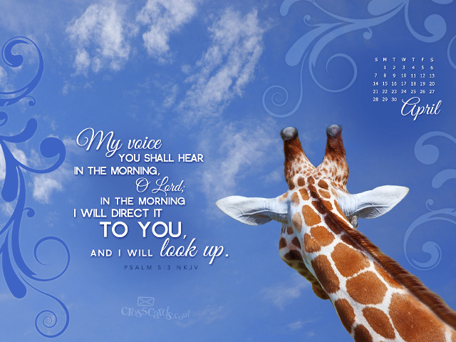 Giraffe blue sky quote image free wallpaper for desktop - medium preview image