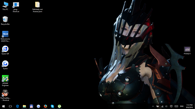 Computer screen futuristic woman black free wallpaper for desktop - medium preview image