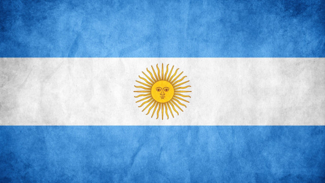 Argentina flag grungy wall art free wallpaper for desktop - medium preview image