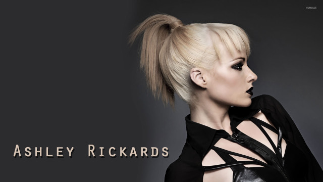 Woman high ponytail black shirt free wallpaper for desktop - medium preview image